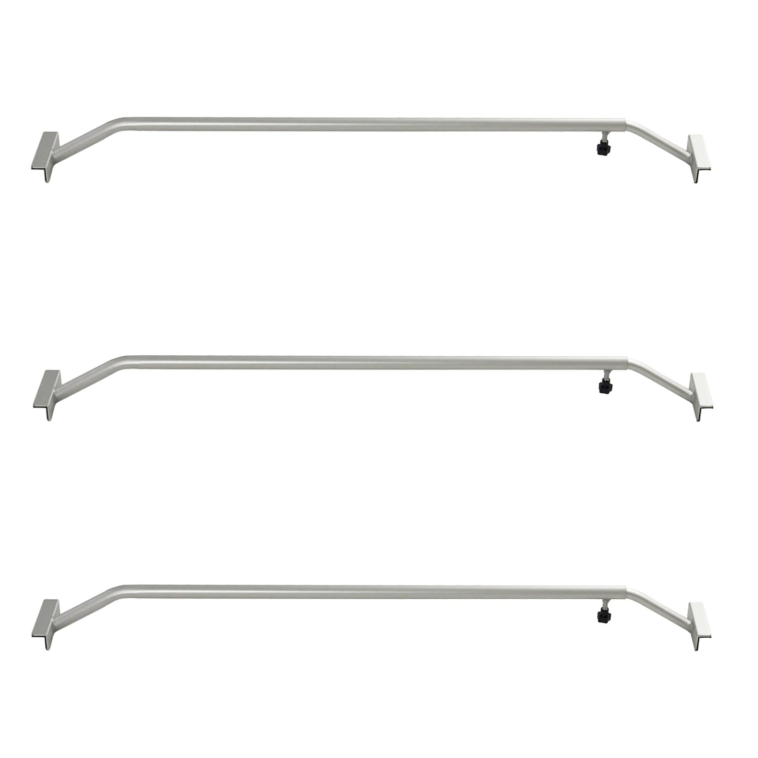 TRUTZHOLM 3x Alu Flachplanenbügel Verstellbar 1065 bis 1480 mm Planenstütze