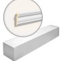 NOEL & MARQUET Türumrandungen MA14-Box, 6 Stuck-Leisten (12 m) aus Polyurethan, weiß, für den Innen- und Außenbereich.