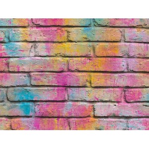 A.S. Création Vliestapete Boys & Girls 6 mit Steinmuster, bunt und mit FSC®-Siegel.