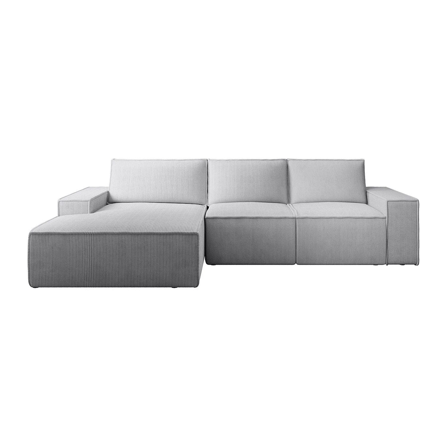 Vente-unique Schlafsofa Amelia Hellgrau 297 cm