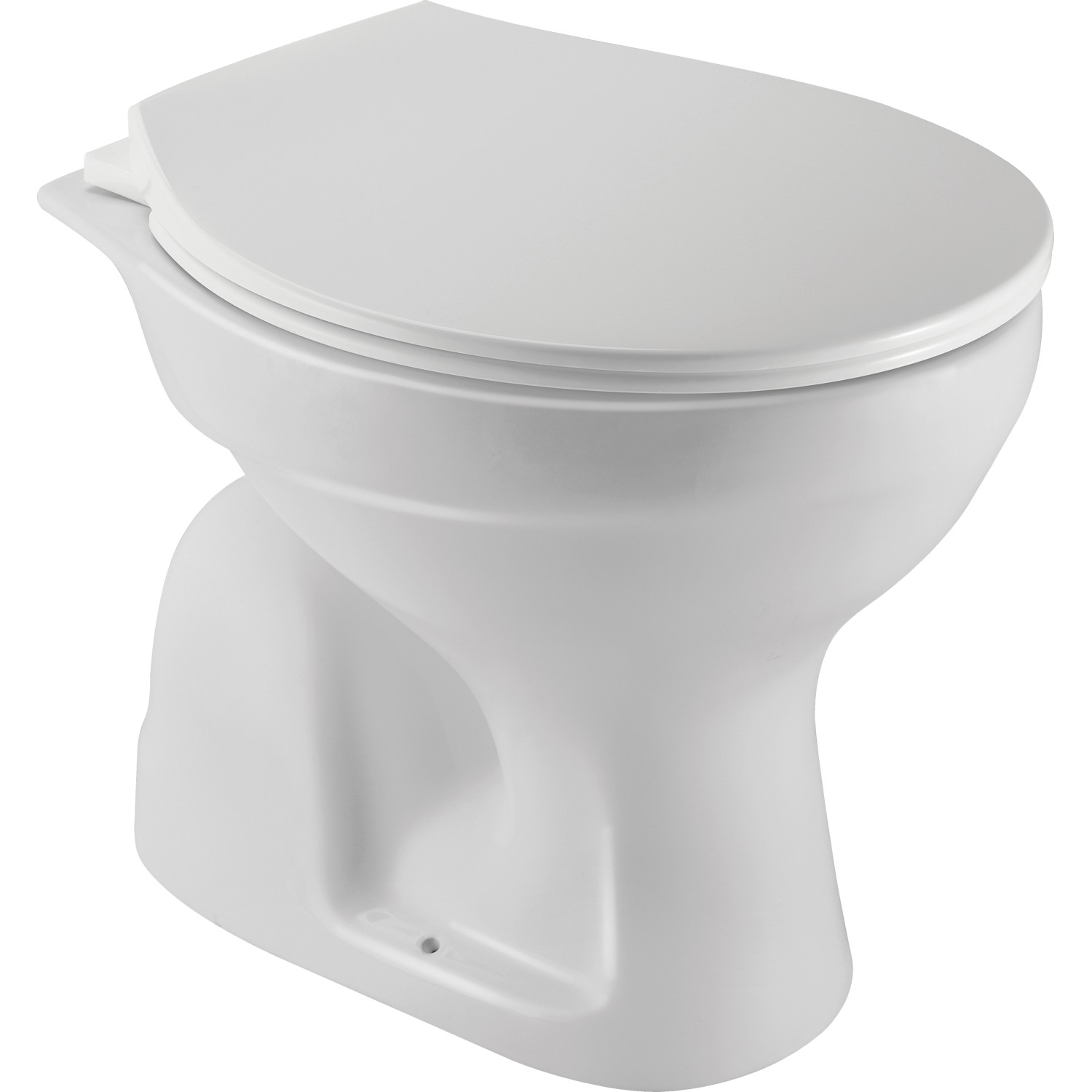 Stand-WC S-Abgang 53 cm x 36 cm x 39 cm Keramik Weiss günstig online kaufen