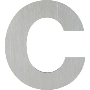 AnsaPro Hausnummer Buchstabe C aus Edelstahl