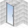 Schulte Drehtür AlexaStyle2.0, 90x192cm, Alunatur, rahmenlose Duschkabine für Nische.