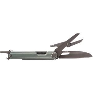Gerber Armbar Slim Cut Taschenmesser mit Schere und Klinge, geöffnet.