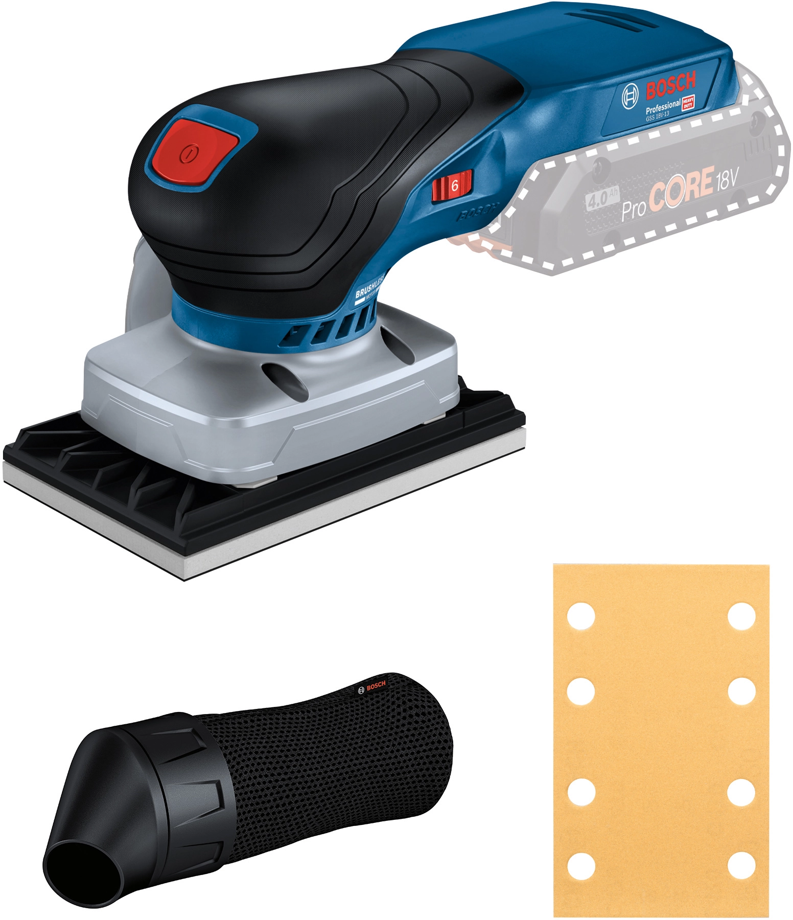Bosch Professional GEX 18V-125 solo 0601372200 Ponceuse