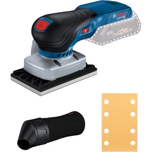 Bosch Professional Akku-Schwingschleifer GSS 18V-13 mit Zubehör, Schleifmaschine für Holz und mehr.