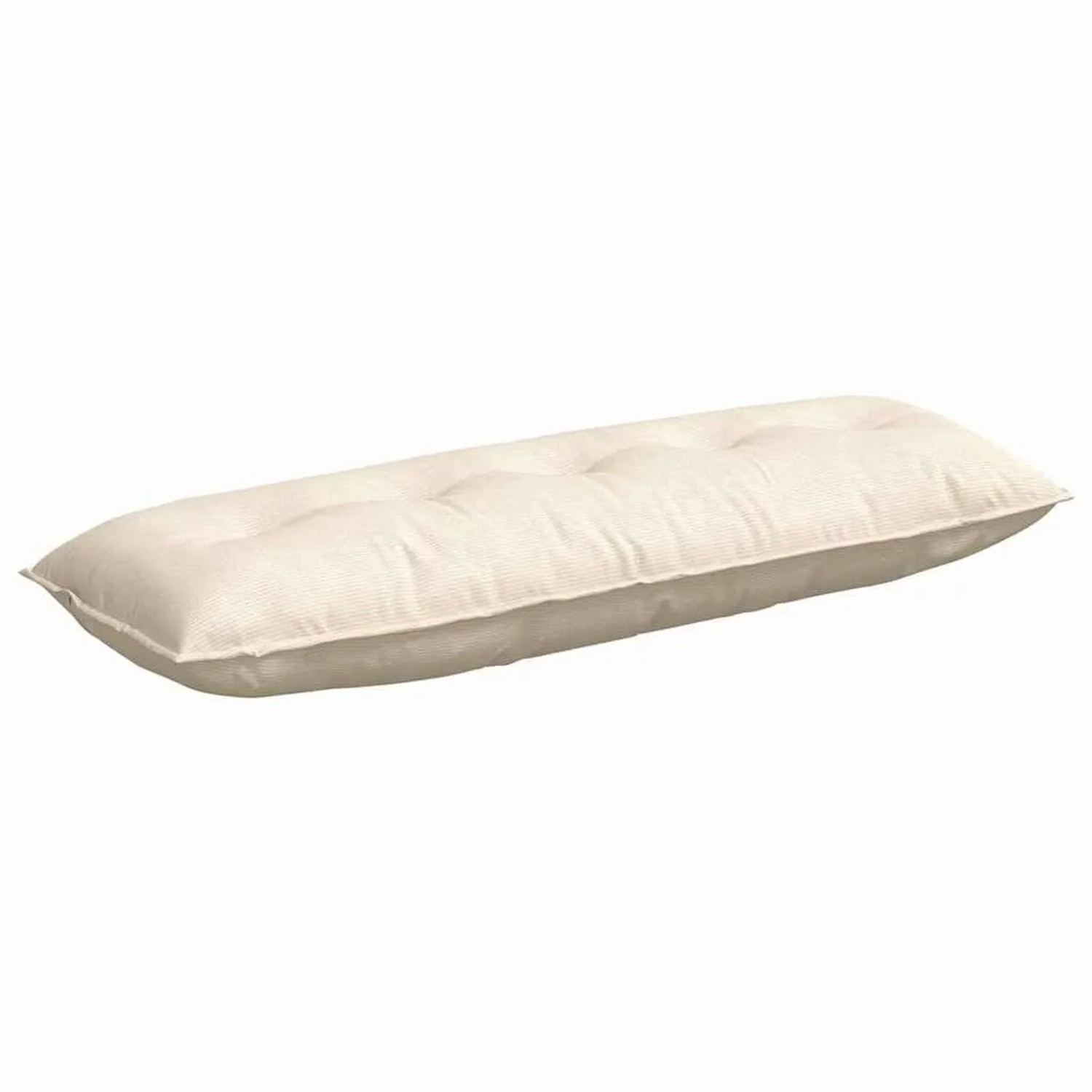 vidaXL Rückenkissen Creme 140 x 50 cm Cordstoff 42014867