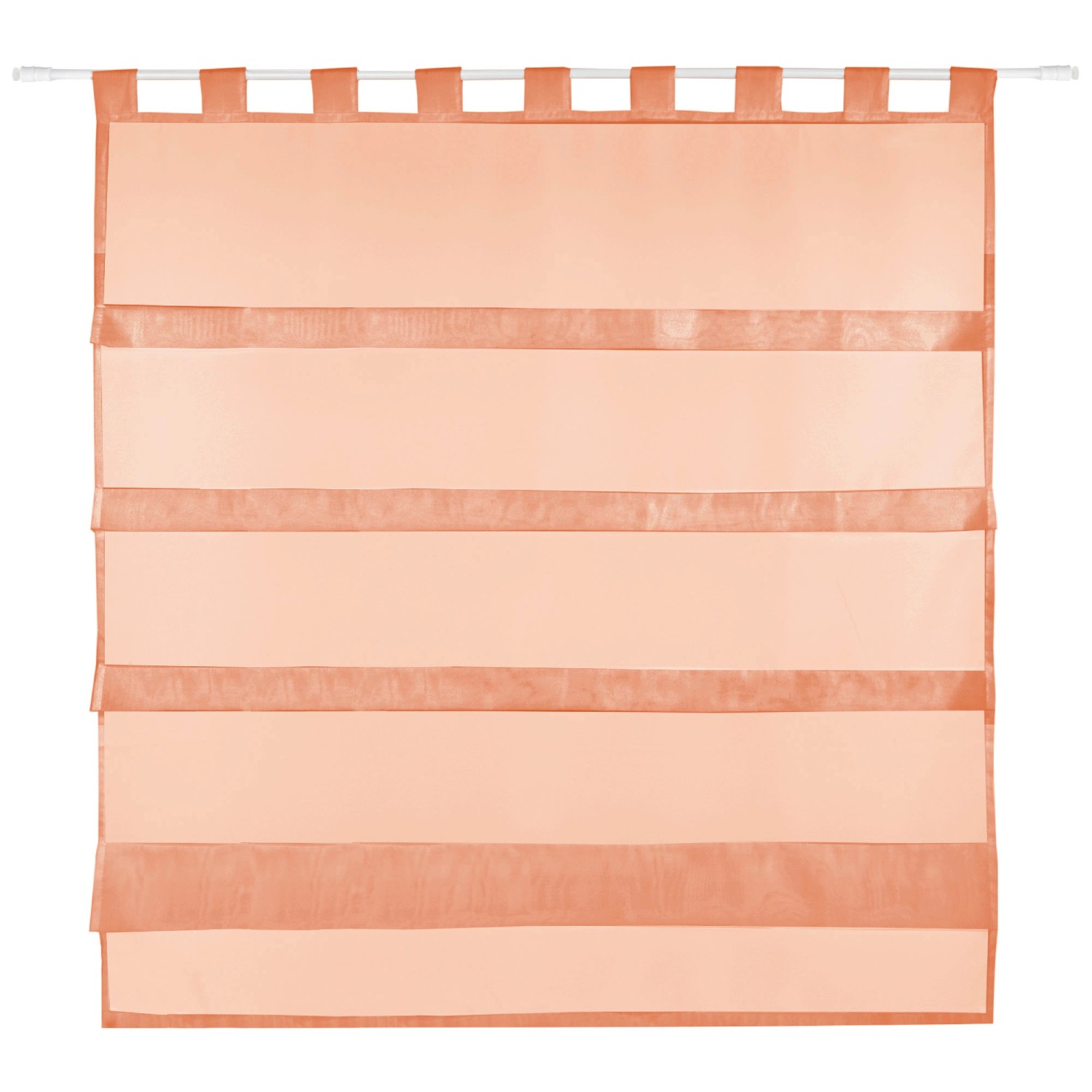 Bestlivings Sky Gardine Raffoptik Schlaufe 100 cm x 110 cm Apricot günstig online kaufen