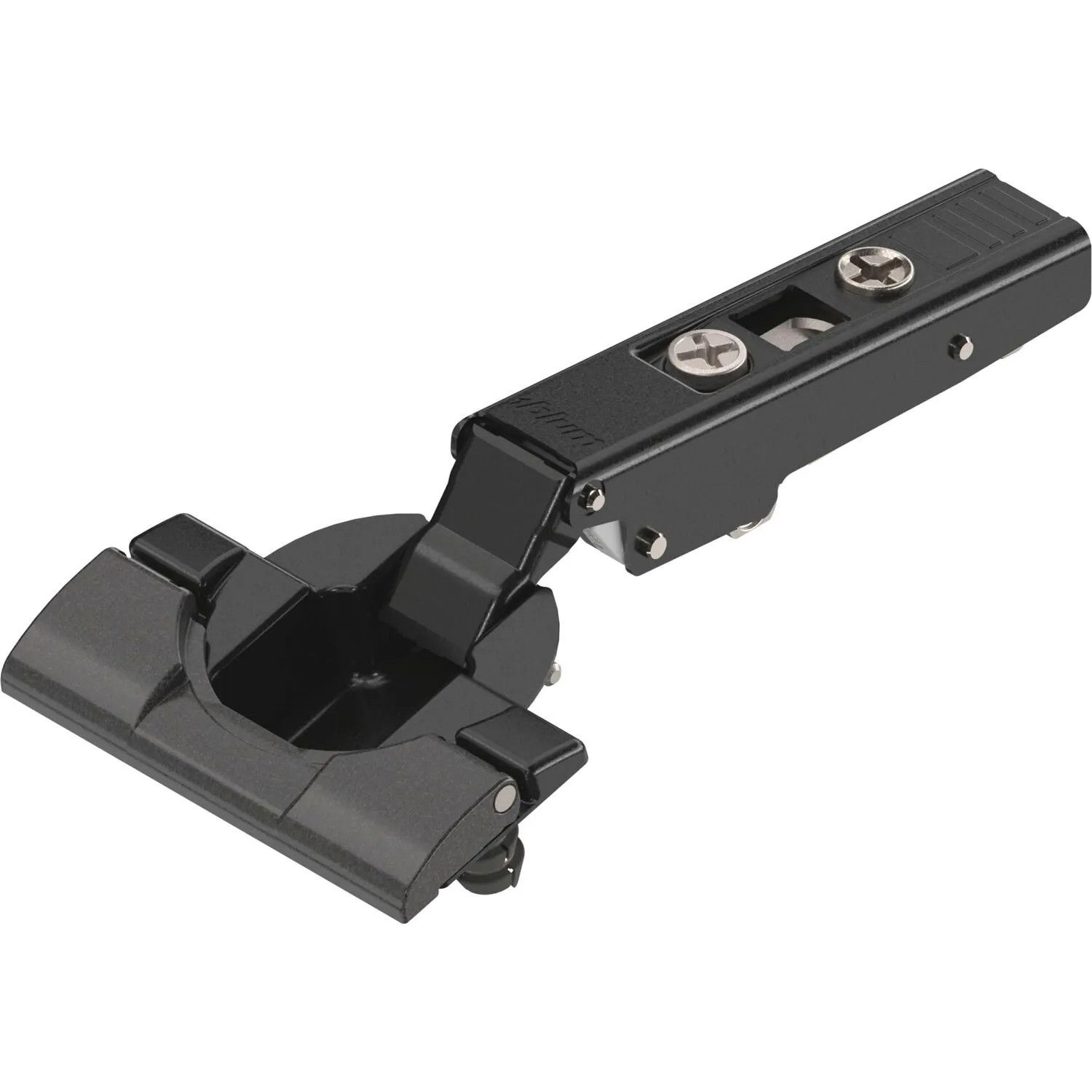 Blum Scharnier Clip Top 110 Grad Gerade ohne Feder Onyx Schwarz Inserta