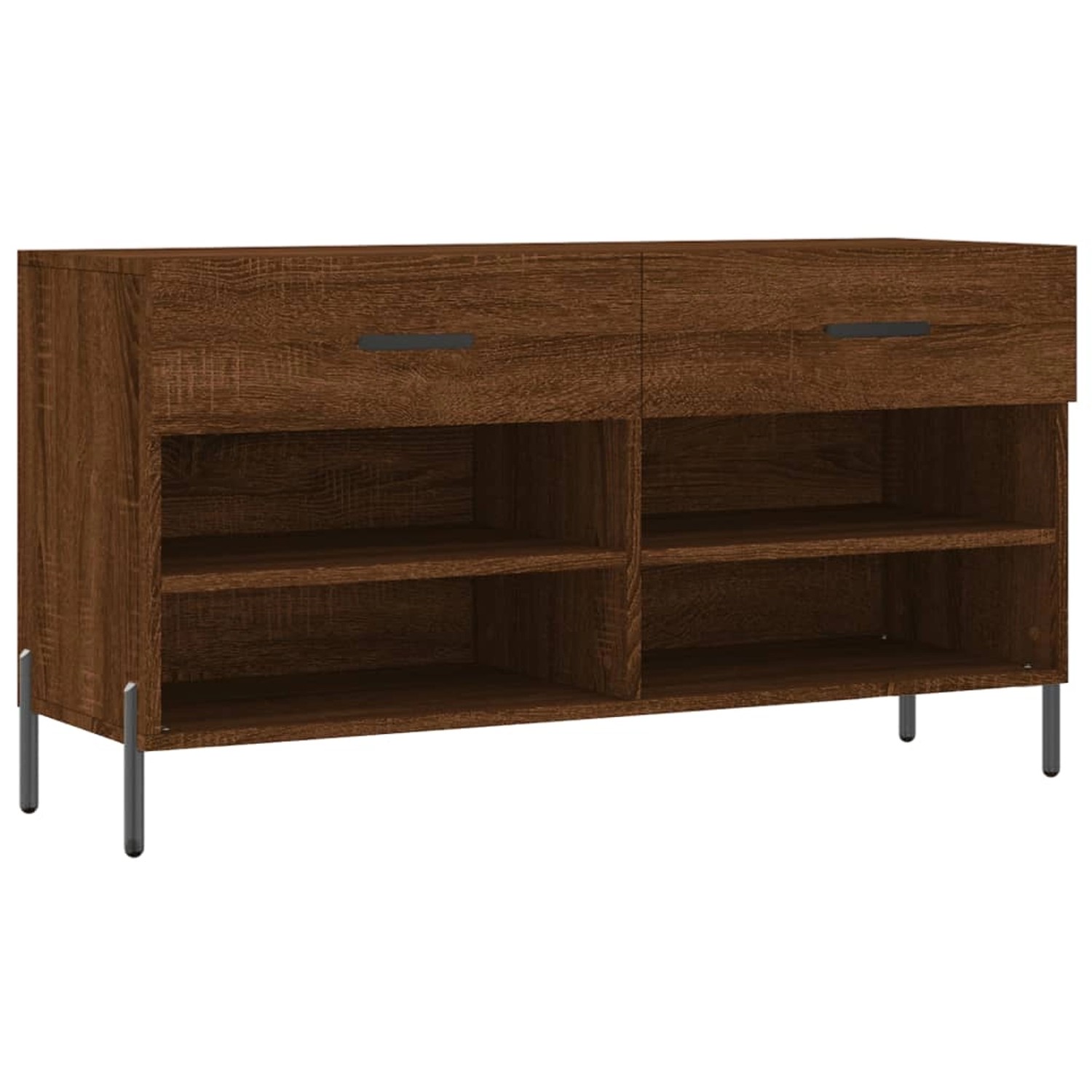 vidaXL Schuhbank Braun Eichen-Optik 102x35x55 cm Holzwerkstoff 829755 günstig online kaufen