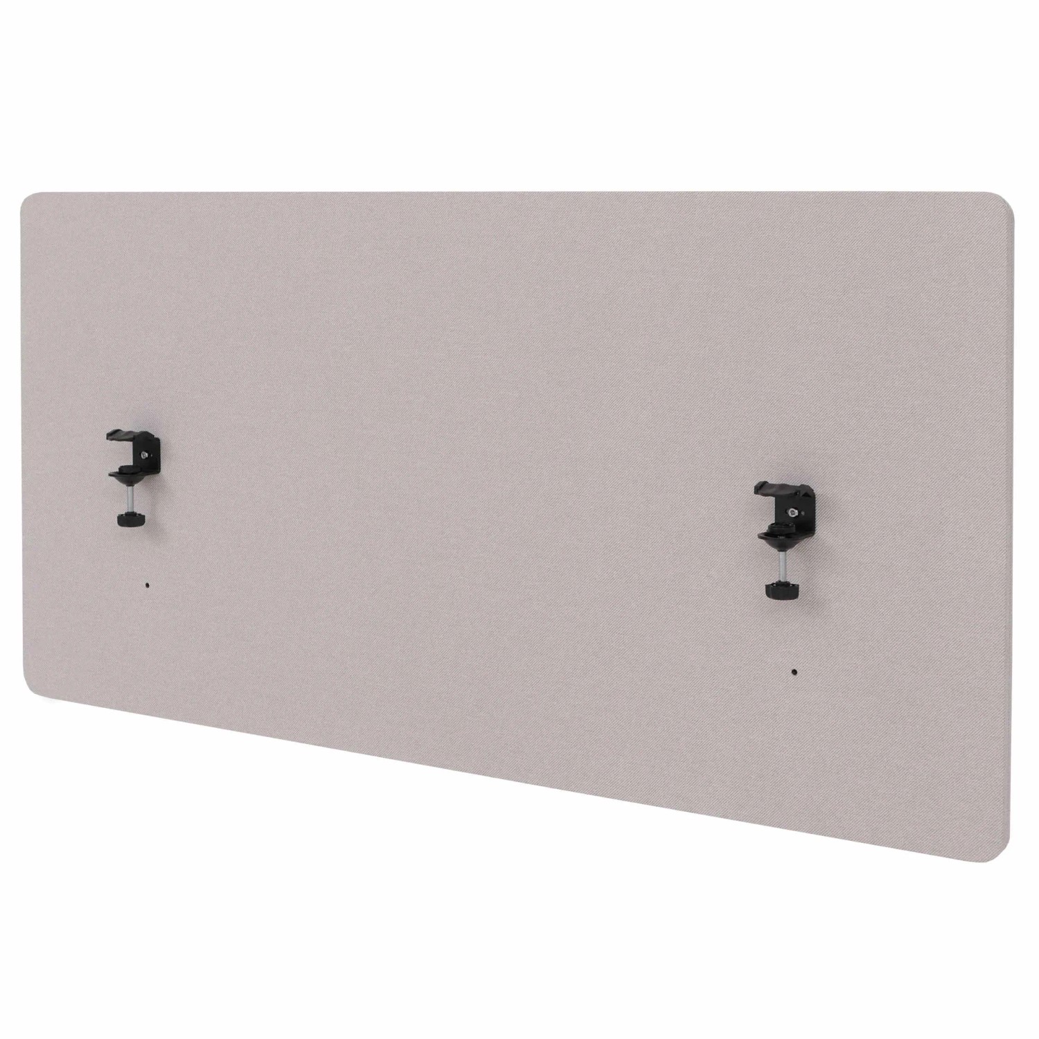 MCW Akustik-Tischtrennwand G75 Doppelwandig Textil 60x120cm Beige