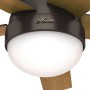 HUNTER FANS Deckenventilator Stile Bronze mit Beleuchtung, Detailansicht.