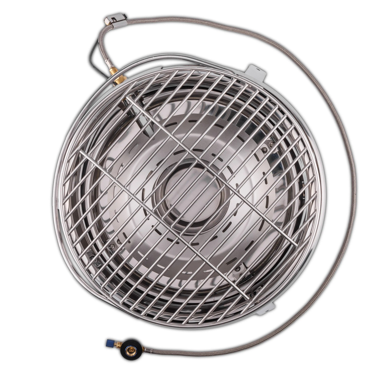 Petromax Atago Gasgrill-Set GG28-TA, 2-teilig, Edelstahl, mit Grillrost und Gasanschluss.