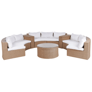 Beliani Lounge Set SEVERO Sandbeige