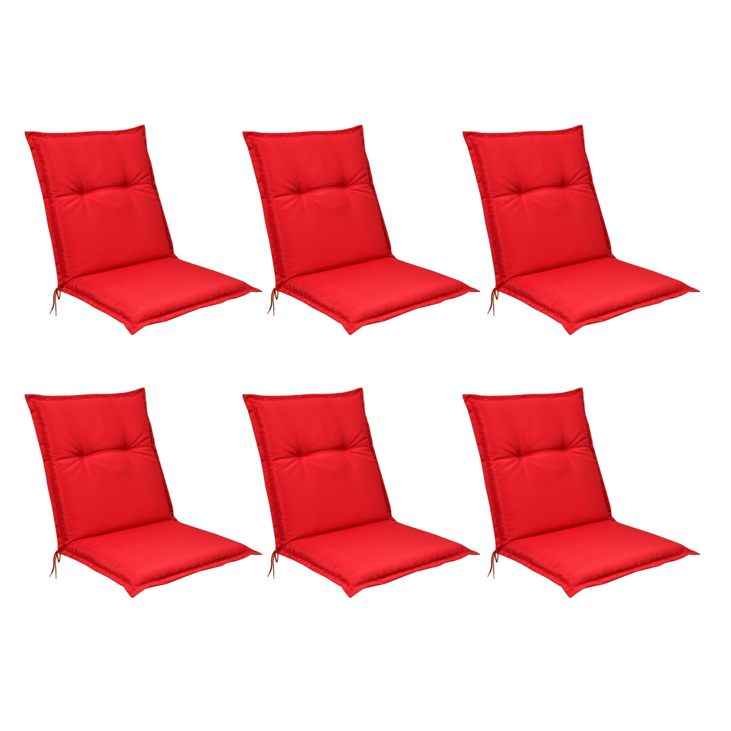 Beautissu Base NL Niederlehner 100x50x6cm Rot 6tlg