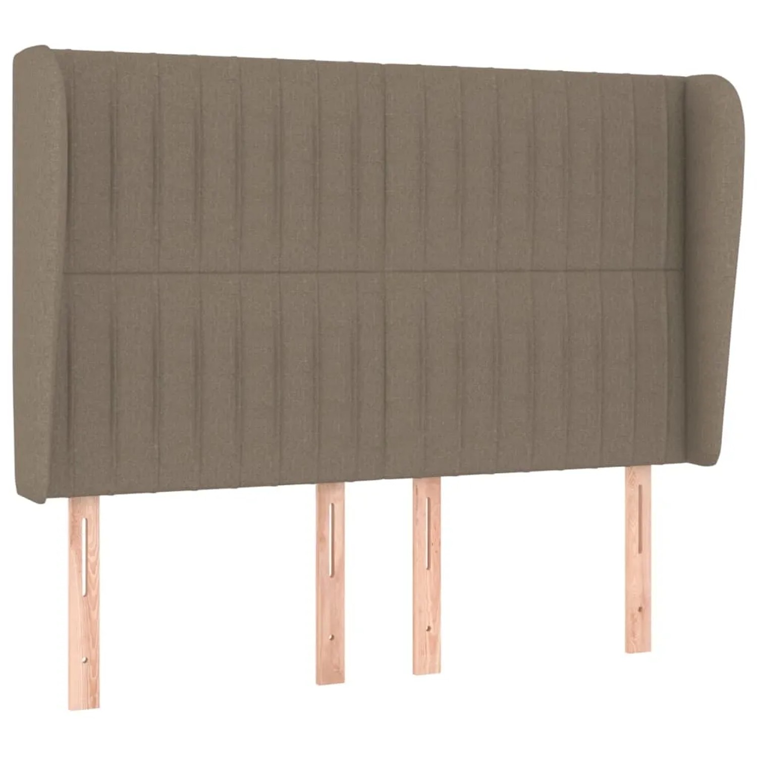 Boxspringbett vidaXL, taupefarbener Stoff, 140x190 cm. Bett mit Kopfteil und Matratze.