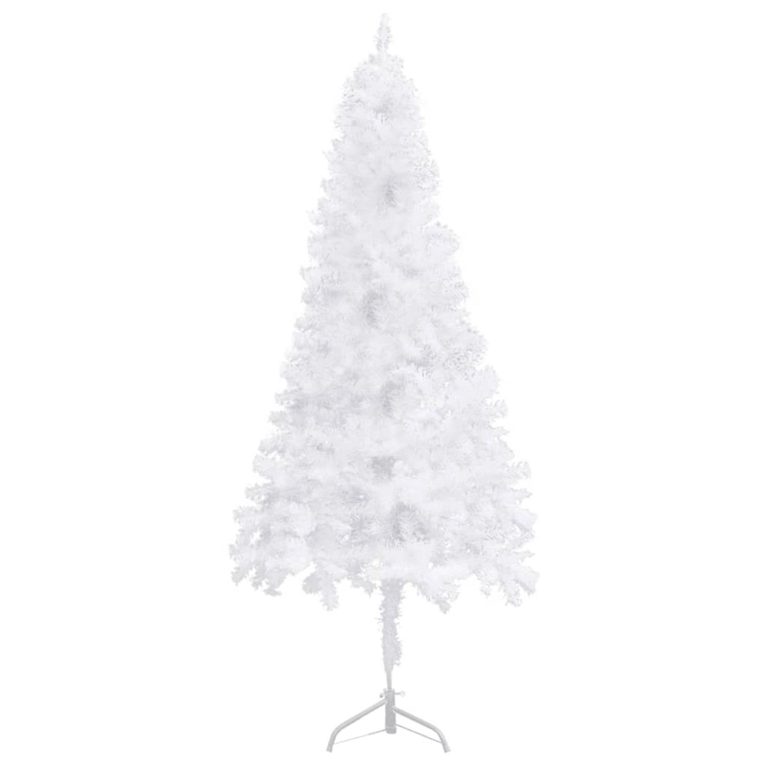 vidaXL Künstlicher Eck-Weihnachtsbaum Weiß 240 cm PVC