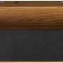 Moderne LED-Wandleuchte Arino in Schwarz matt und Holzoptik. Dimmbare Wandlampe für Wohn- und Schlafzimmer.