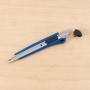 Blaues LUX Cuttermesser (9 mm) mit Kunststoffgehäuse und Klinge.