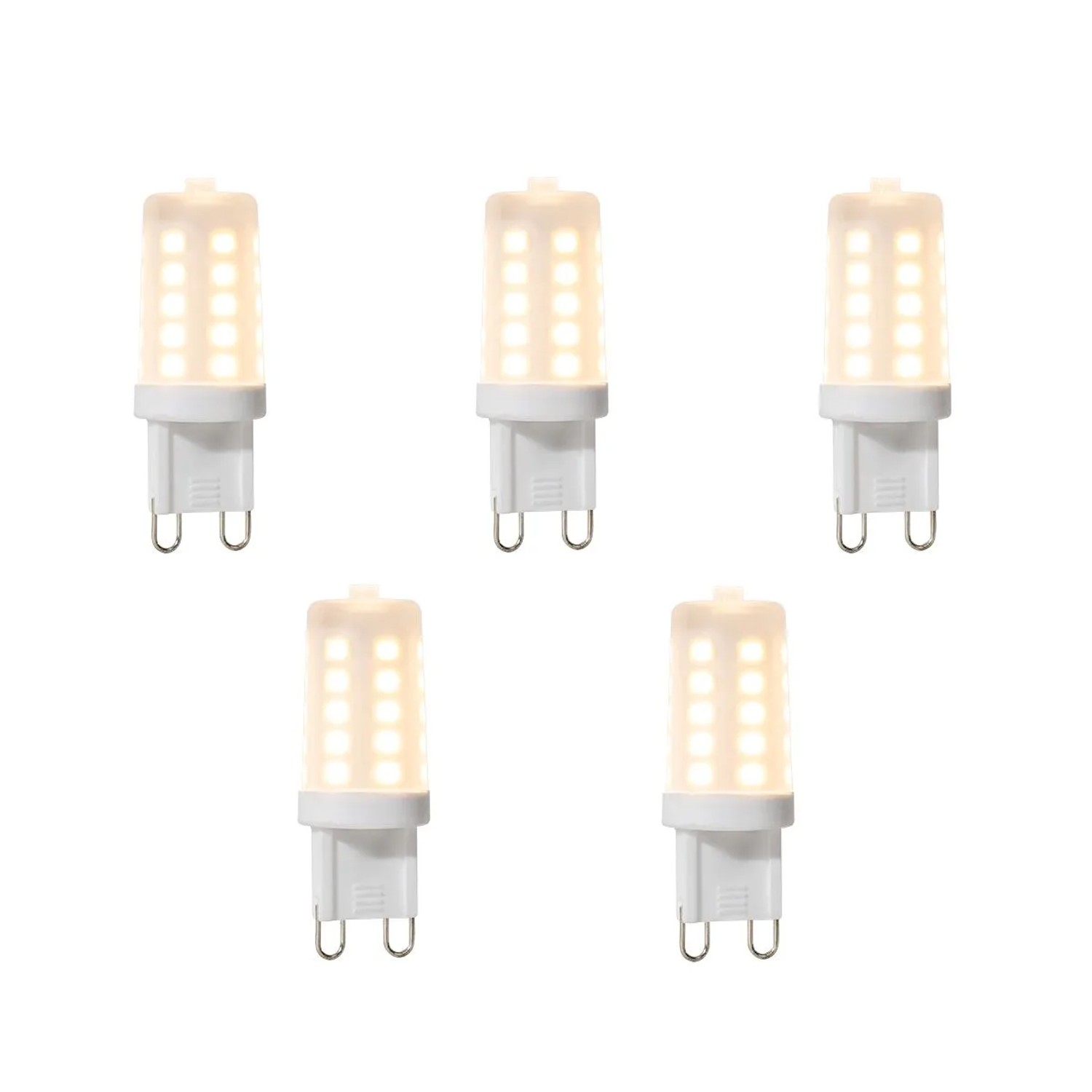 LUEDD 5er Set G9 Dimmbare LED Leuchtmittel 3W 280,m 2700K