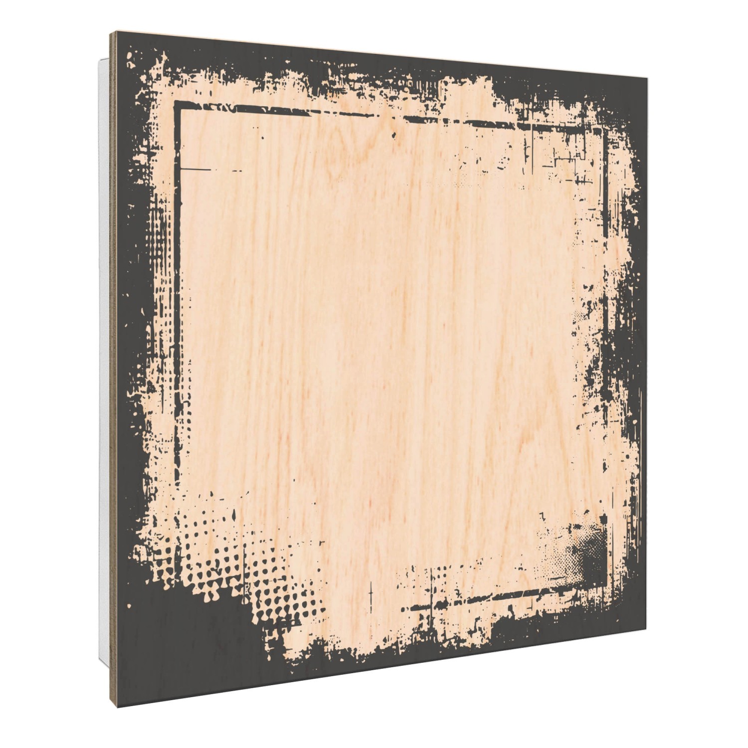 Banjado Schlüsselkasten mit Holzfront 30x30cm Weiß Scharnier Links 50 Haken günstig online kaufen