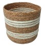 Naturfarbener Boltze Korb Giada, 18x20x18 cm, aus Seegras und Jute, ideal zur Aufbewahrung.