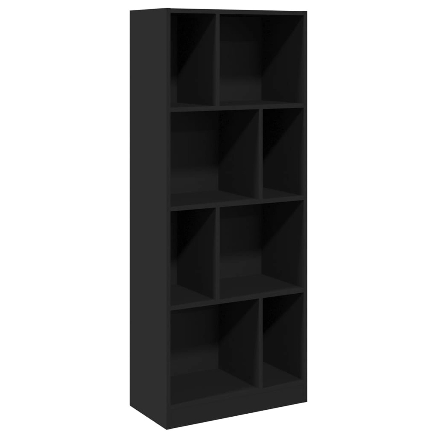 vidaXL Bücherregal Bücherregal Standregal Bodenregal Schwarz 57x28,5x141 cm günstig online kaufen