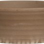 Basaltfarbene Terrakotta Schale Sirius, Ø 22 cm, ideal für Pflanzen und Dekoration.