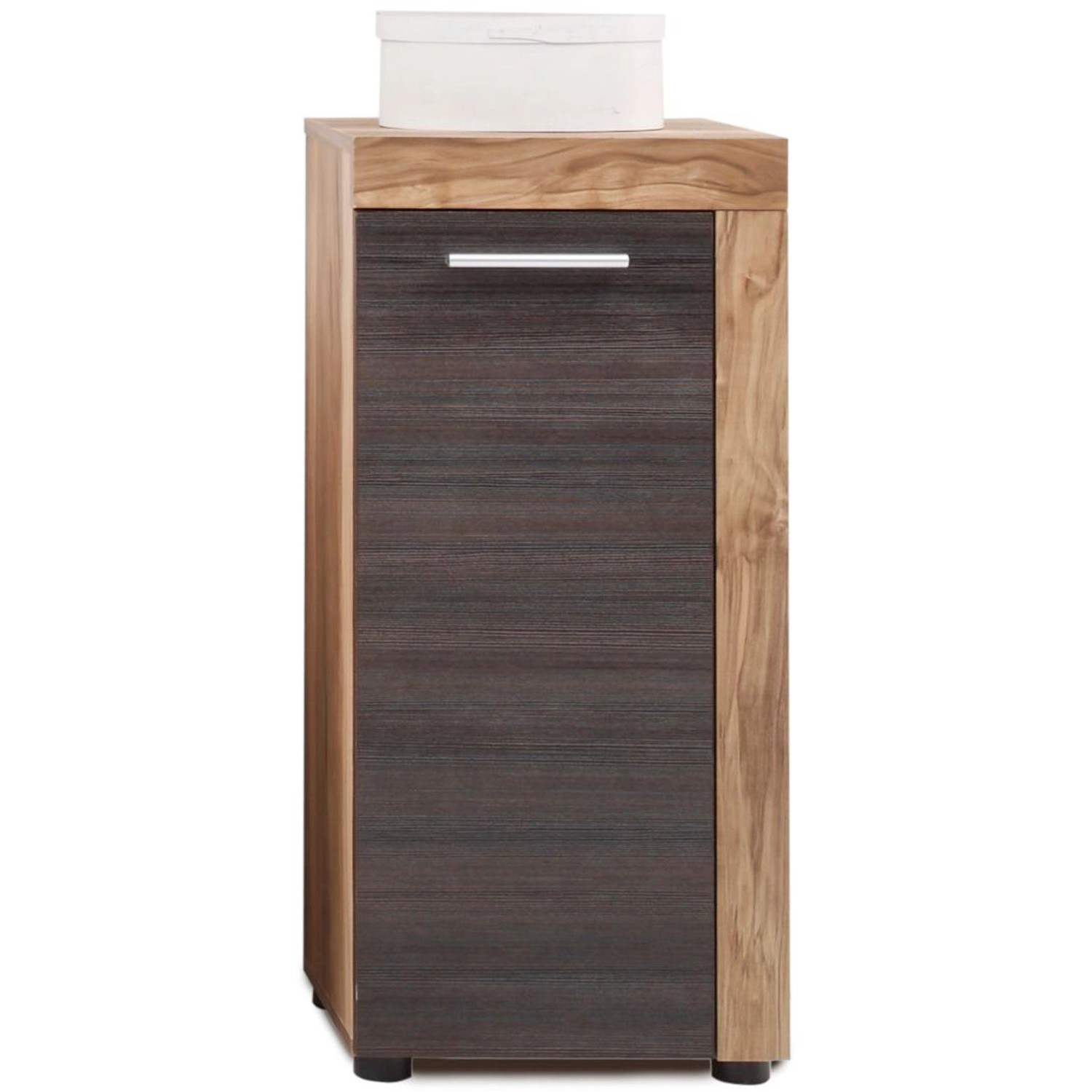Trendteam Kommode Cancun/Boom 81 cm x 31 cm x 36 cm Braun Silberne Griffe FSC®