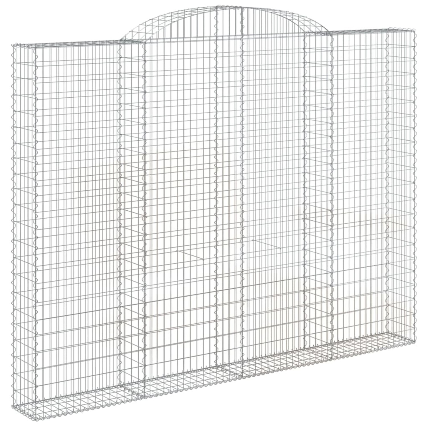 vidaXL Gabionen mit Hochbogen 4 Stk 300x30x220/240cm Eisen 1666557