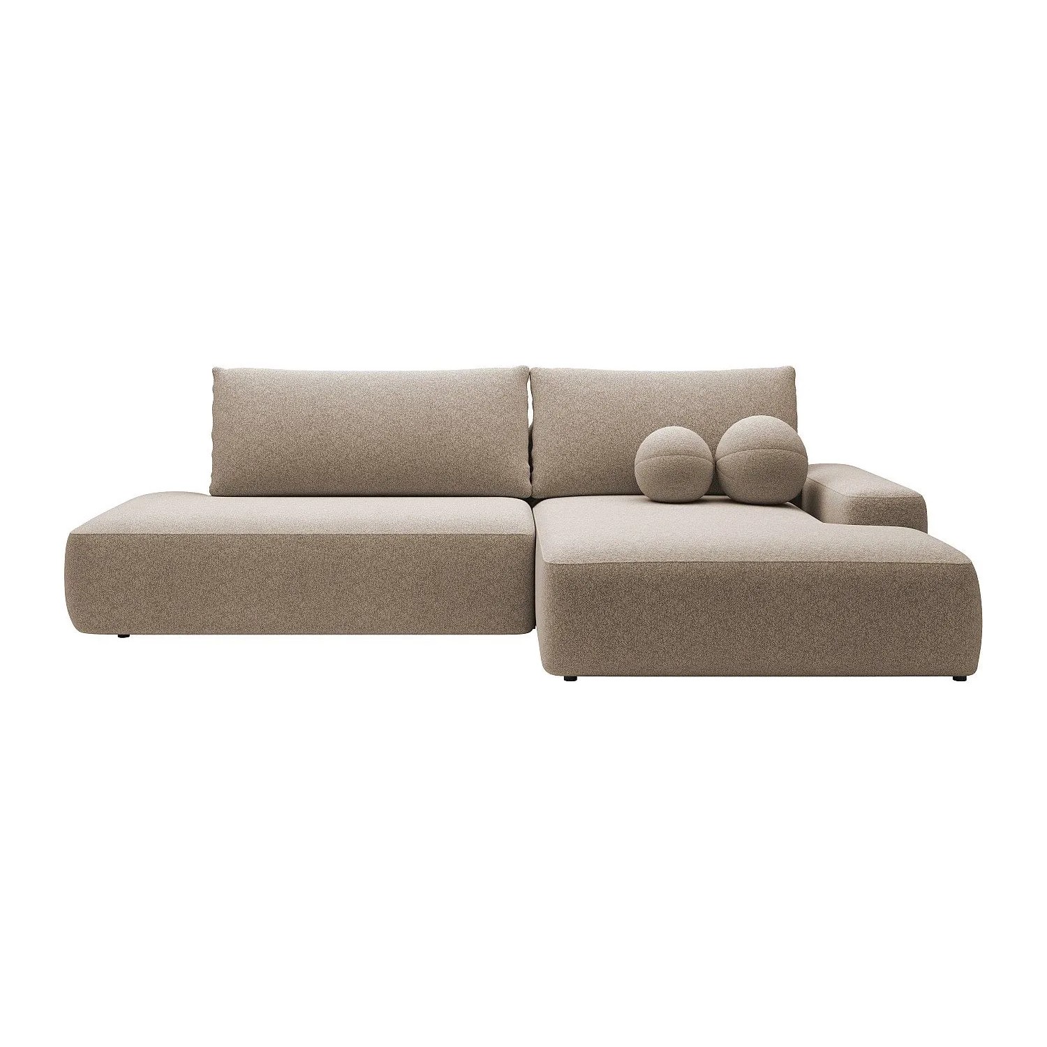 Vente-unique Schlafsofa Daviso Taupe 276 cm