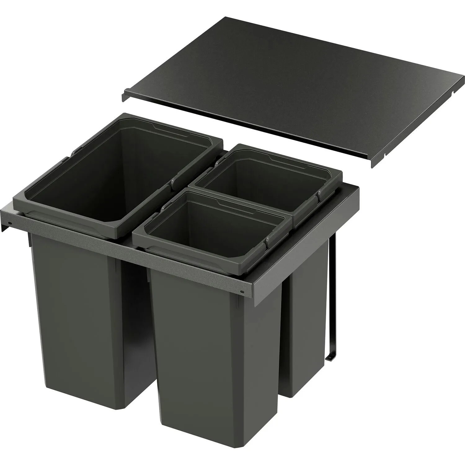 Vauth-Sagel Abfalltrennsystem Envi Flex Pro Korpusbreite 600 mm 1x28, 2x12,5, Lava