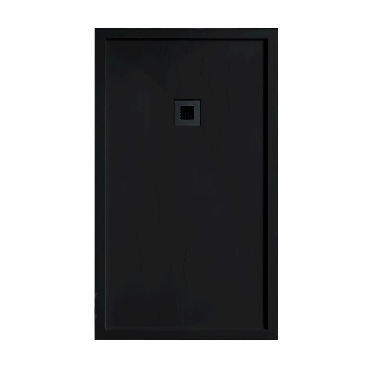 Stano Mineralguss Duschwanne Extra Flach Mit Rand Sarin Schwarz 80x200cm
