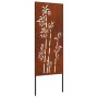 vidaXL Garten Sichtschutz-Leinwand Rostig 50 x 140 cm Wetterfeststahl 876300