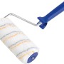 LUX Dispersionsroller 18 cm Rau, Farbroller mit blauem Griff für gleichmäßige Ergebnisse auf rauen Flächen.