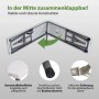 2er Set TRUTZHOLM Bierzeltbank, klappbar, weiß, Kunststoff, 180 cm. Details zu Gestell, Oberfläche und Sicherung.
