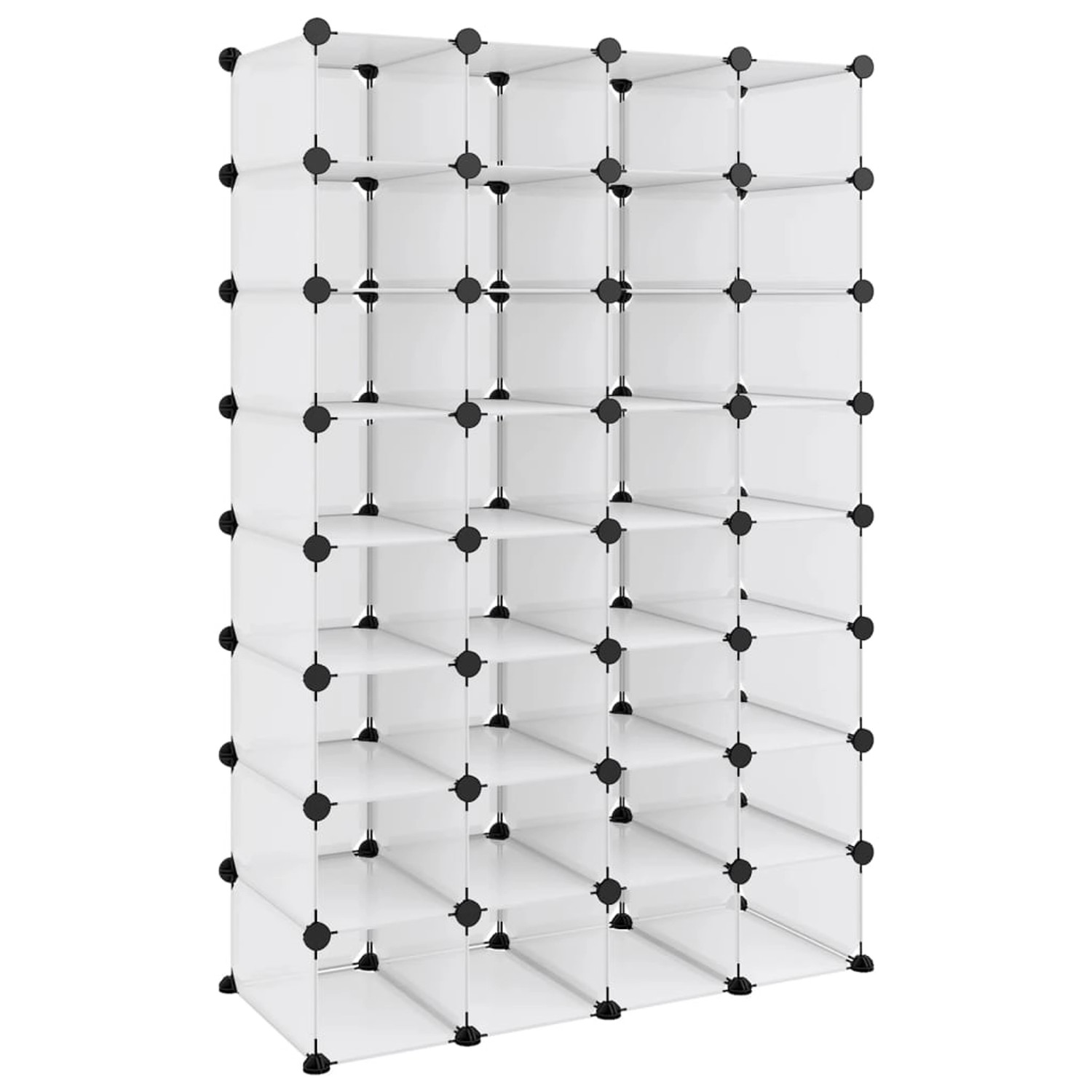 vidaXL Schuhregal Transparent 93x36,5x140 cm PP 340559 günstig online kaufen