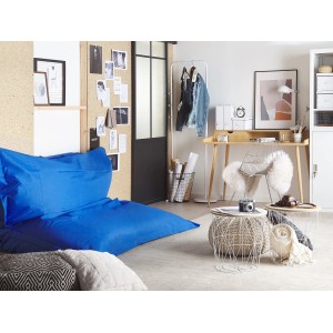 Beliani Sitzsack FUZZY Dunkelblau 180x230x20