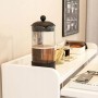 Rebiko Faltbarer Wandschreibtisch Weiß Schrank Regal Moderner Laptoptisch_6