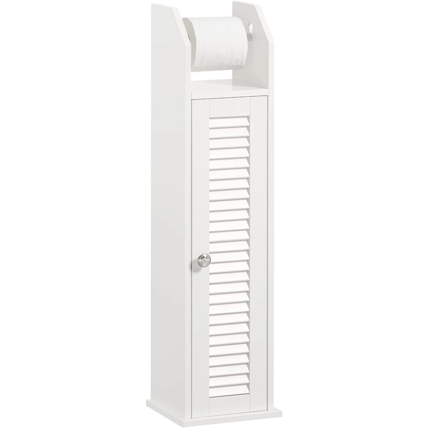 SoBuy Toilettenrollenhalter Badregal Badschrank Seitenschrank BZR49-W günstig online kaufen