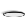 Rundes, schwarzes Philips Hue LED-Panel Tento White & Color Ambiance XL mit Ø 54,2 cm.