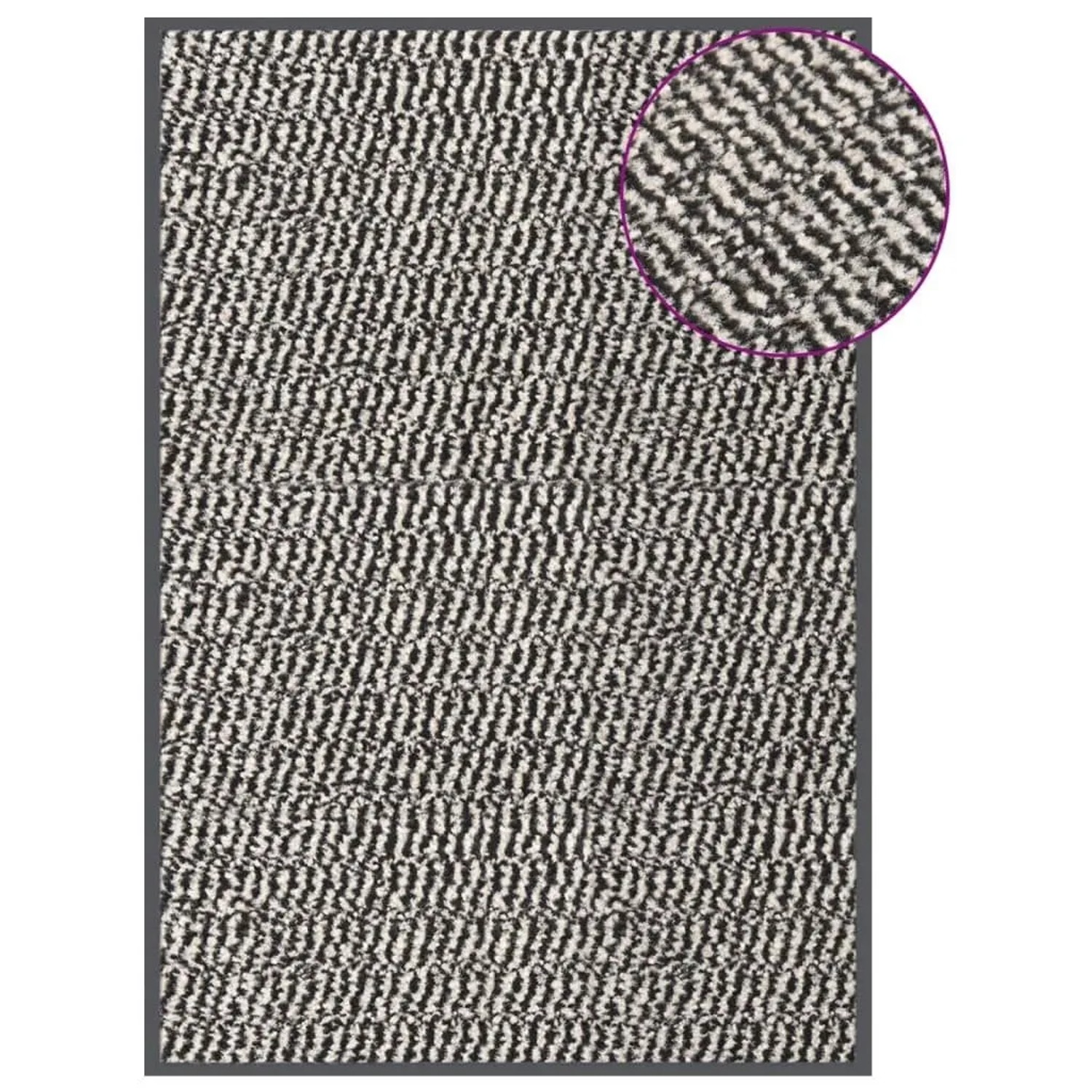 vidaXL Fußmatte Getuftet 60x90 cm Hellbraun 326944