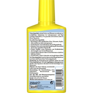 Tetra AquaSafe 250ml: Wasserpflegemittel für Aquarien, neutralisiert Schadstoffe, schützt Fische.