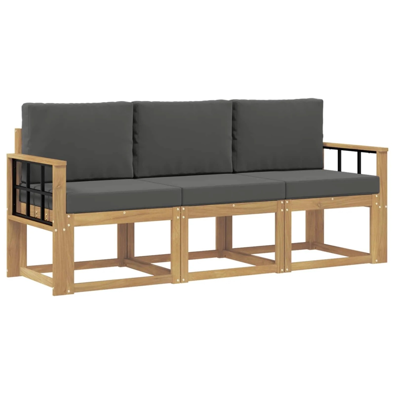 vidaXL Outdoor-Sofagarnitur 3-Tlg 3387186