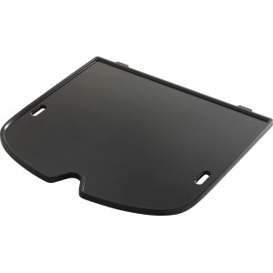 Weber Grillplatte, 32x34,5 cm, mit erhöhtem Rand, aus emailliertem Gusseisen.