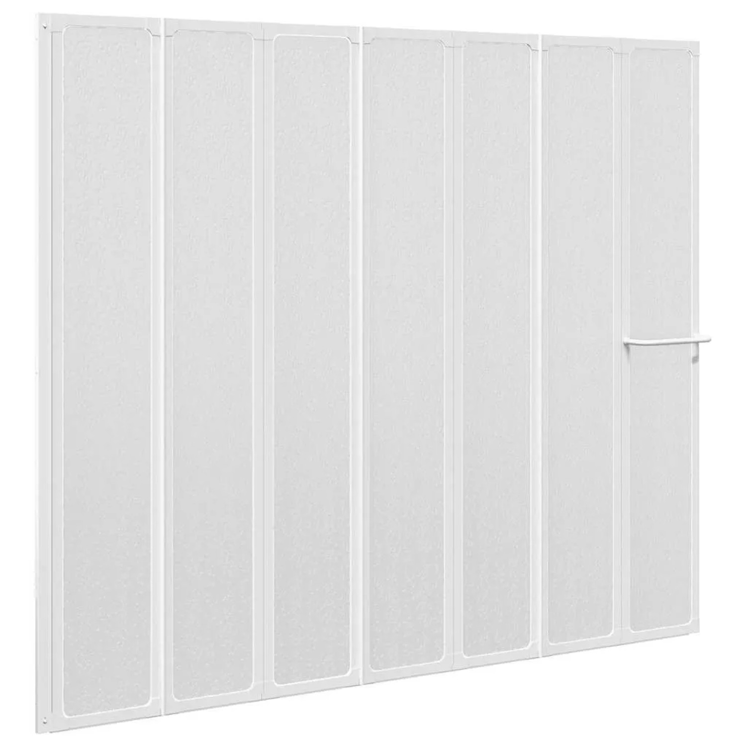 vidaXL Duschwand 140 x 168 cm 7 Paneele Faltbar mit Handtuchhalter 140786