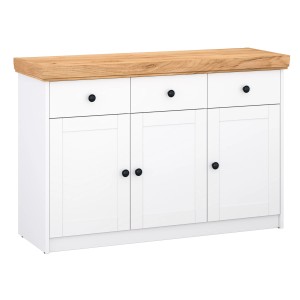 Homestyle4u Kommode Landhaus 122 cm Sideboard Holz 2227
