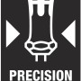 Symbol für Präzisionszone des Wera Schraubendreher-Sets Kraftform Micro.