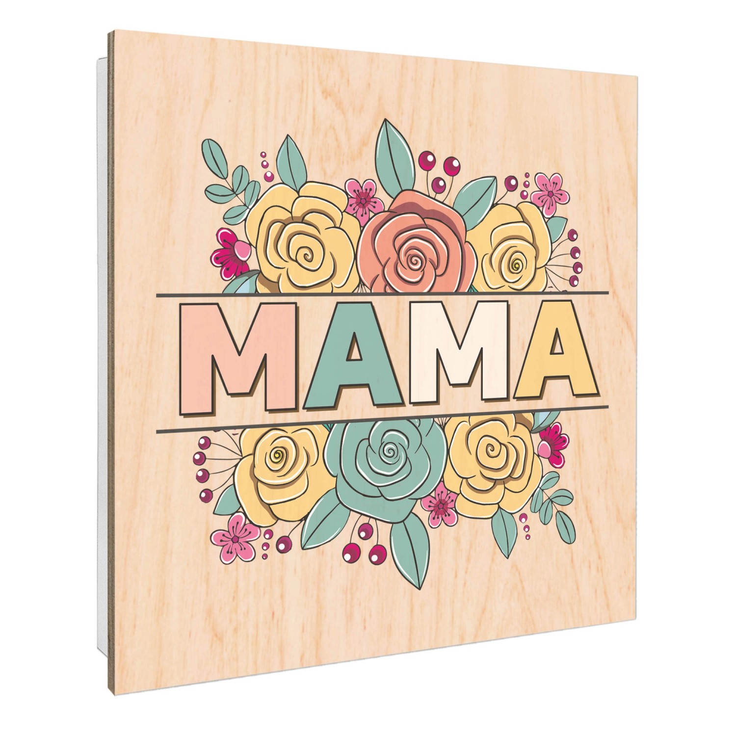 Banjado Großer Schlüsselbox Holz 30x30cm Weiß Scharnier Rechts 50 Haken Sch günstig online kaufen