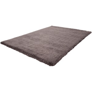Hochflor-Teppich Paradise Platin, 160x230 cm. Weicher, grauer Teppich aus Mikropolyester.
